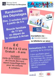 Affiche information randonnée des dépistages